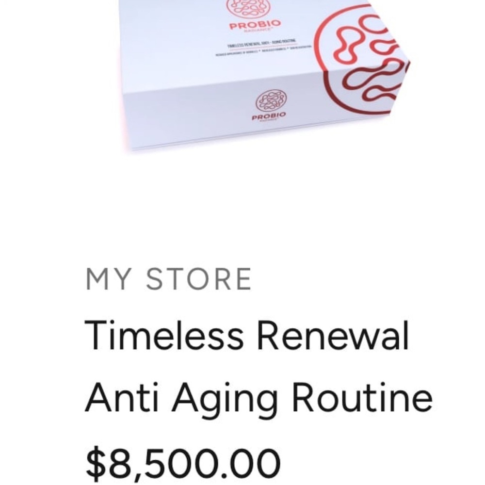 PROBIO RADIANCE Timeless Renewal
Anti Aging Routine 
$8,500.00 Value - Picture 6 of 11